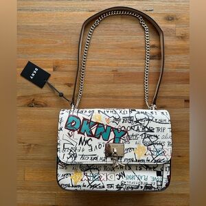 DKNY Multicolor Graffiti Shoulder Bag